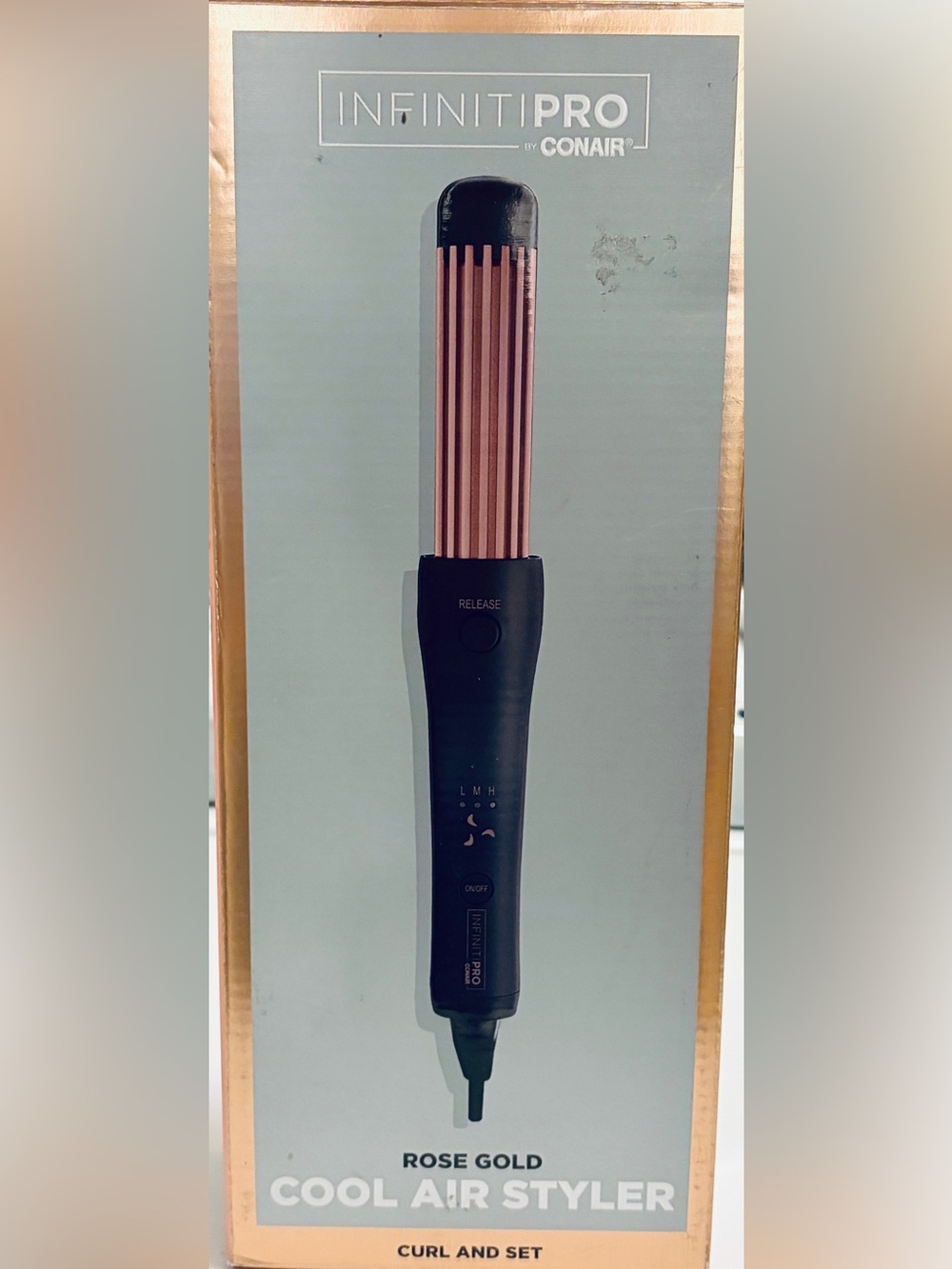 Hot Air Styling Tool in Black and Rose Gold